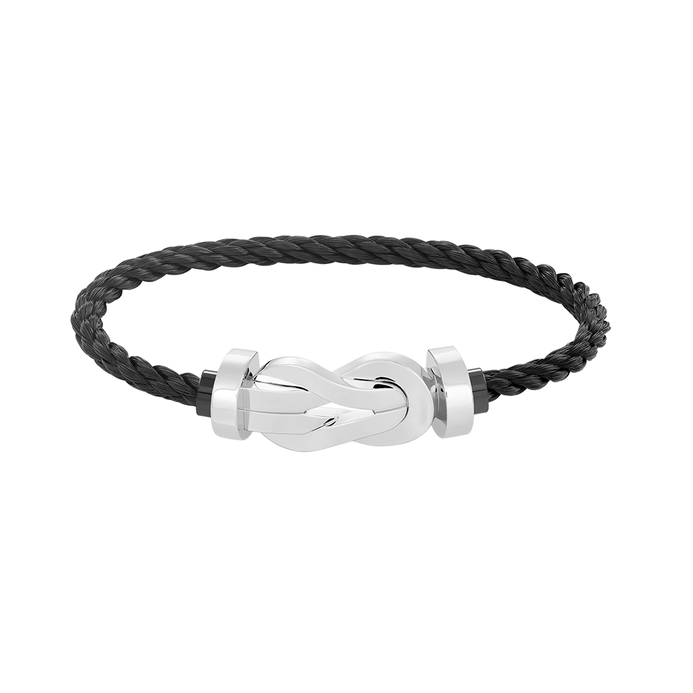 [AuraEcho]CHANCE LARGE 8 FIGURE BUCKLE NO DIAMOND BRACELET SILVER