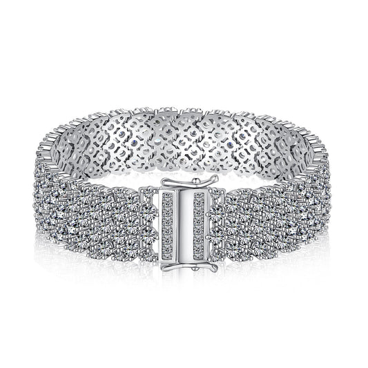 [AuraEcho]Ornate Elegant Round Cut Party Bracelet