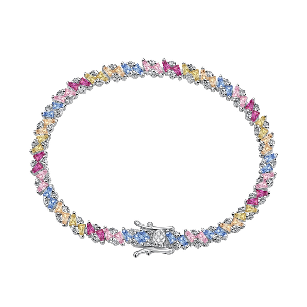[AuraEcho]Ornate Sparkling Multi Cut Party Bracelet