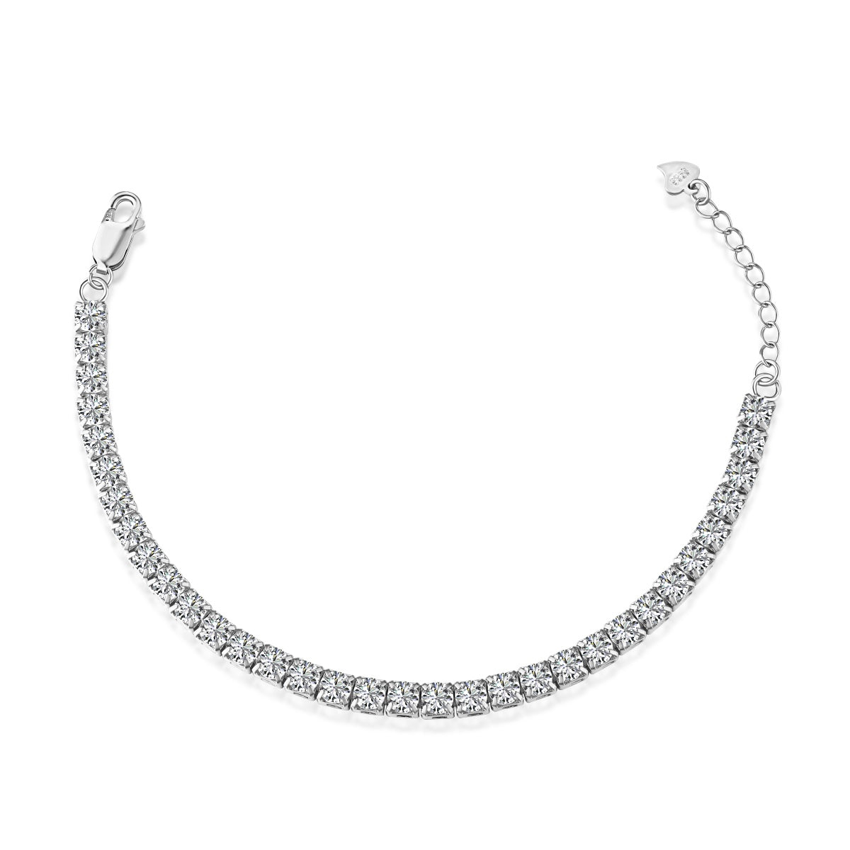 [AuraEcho]Sparkling Radiant Princess Cut Tennis Bracelet