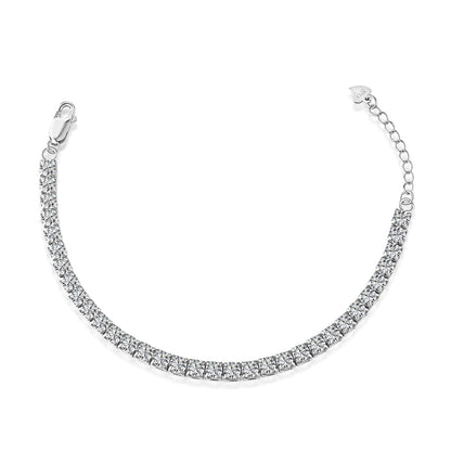 [AuraEcho]Sparkling Radiant Princess Cut Tennis Bracelet