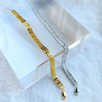 [AuraEcho]Exquisite Emerald Cut Daily Bracelet