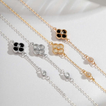 [AuraEcho]Delicate Four Leaf Clover Bracelet