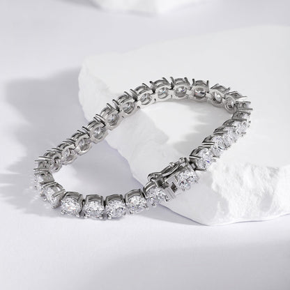 [AuraEcho]0.75 Carat Dazzling Round Cut Wedding Bracelet