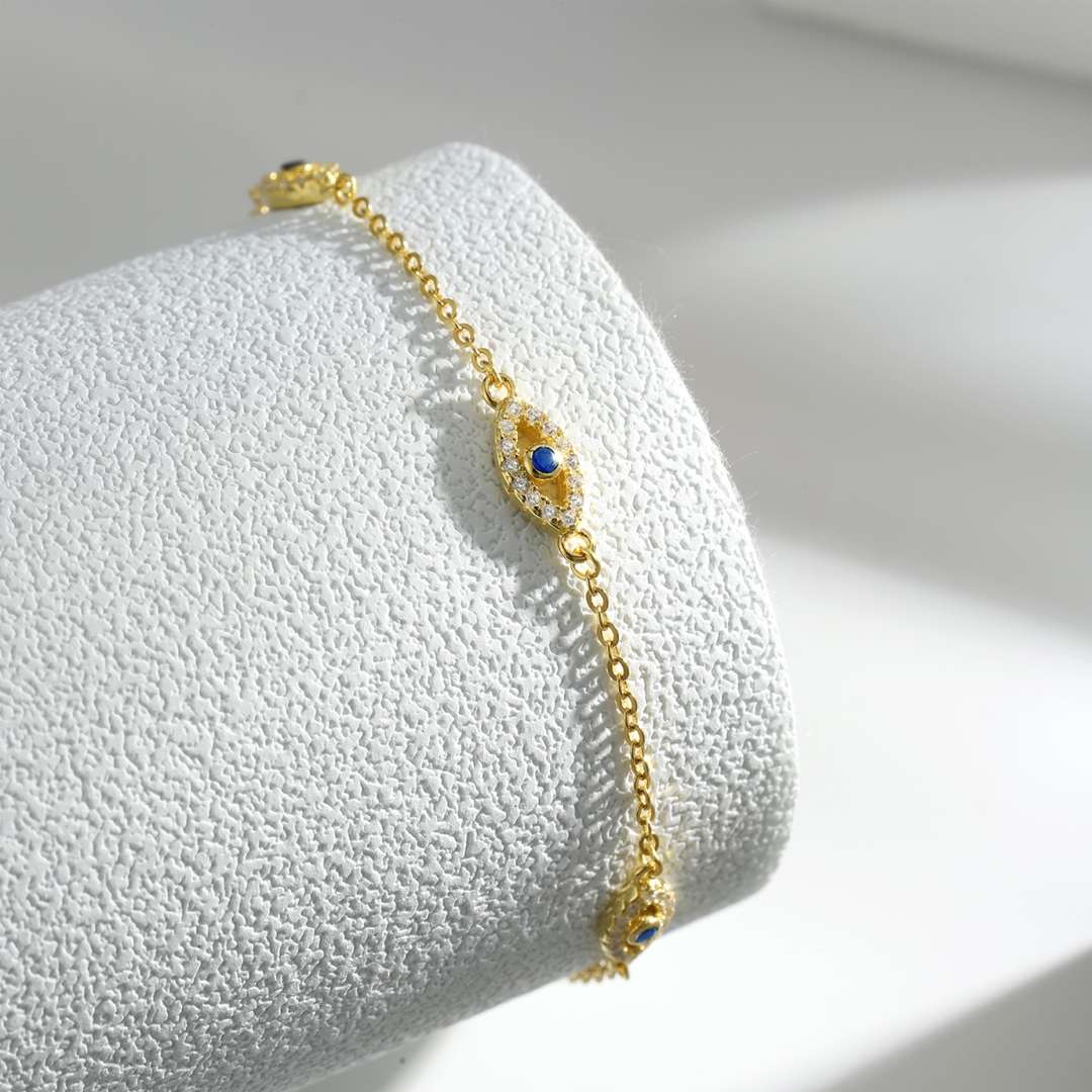 [AuraEcho]Evil Eye Shape Pendent Necklace