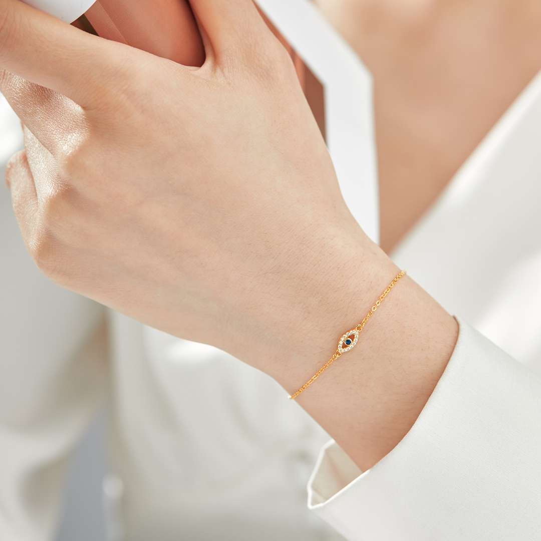 [AuraEcho]Evil Eye Shape Necklace