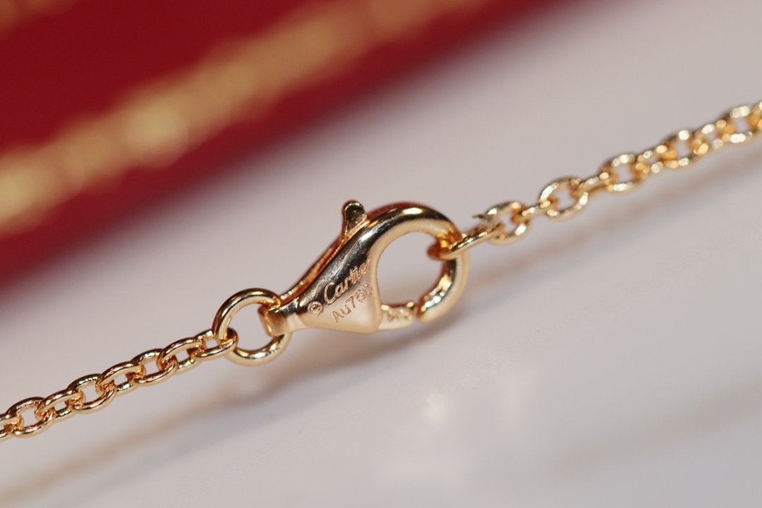[AuraEcho]LOVE NECKLACE PINK GOLD AND SILVER