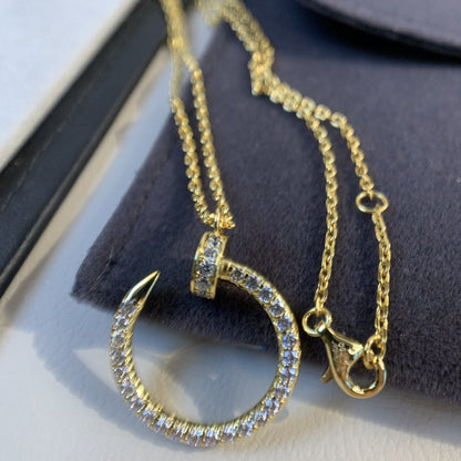 [AuraEcho]JUSTE NECKLACE GOLD DIAMONDS
