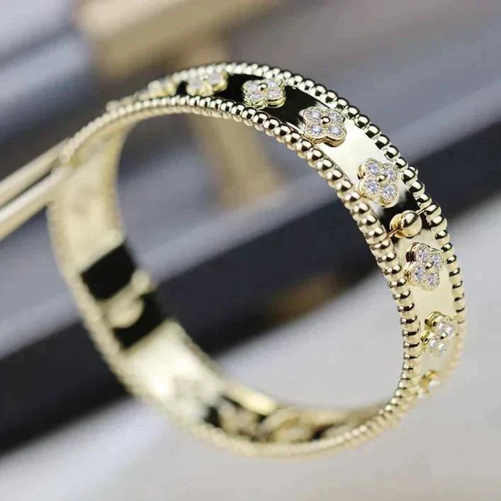 [AuraEcho]CLOVER BRACELET 8MM DIAMONDS