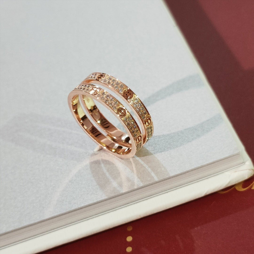 [AuraEcho]LOVE RING 2.65MM DIAMOND