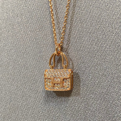 [AuraEcho]CONSTANCE PEDANT DIAMOND NECKLACE
