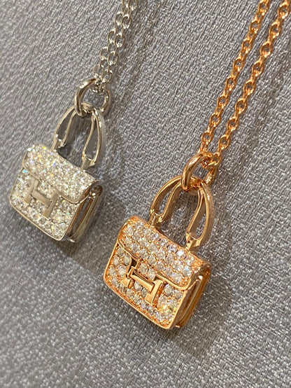 [AuraEcho]CONSTANCE PEDANT DIAMOND NECKLACE