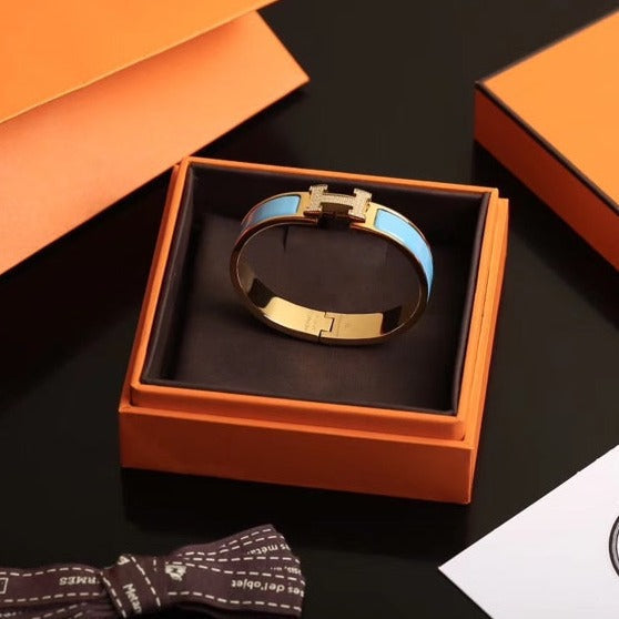 [AuraEcho]H CLOUD BLUE BRACELET GOLD DIAMOND
