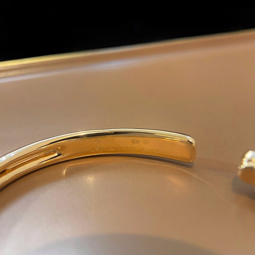 [AuraEcho]PANTHERE GOLD OPEN BRACELET