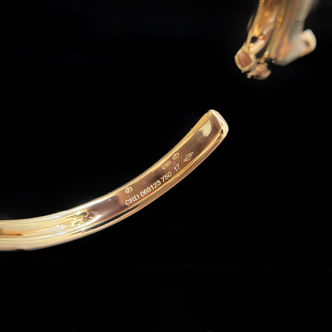 [AuraEcho]PANTHERE GOLD OPEN BRACELET
