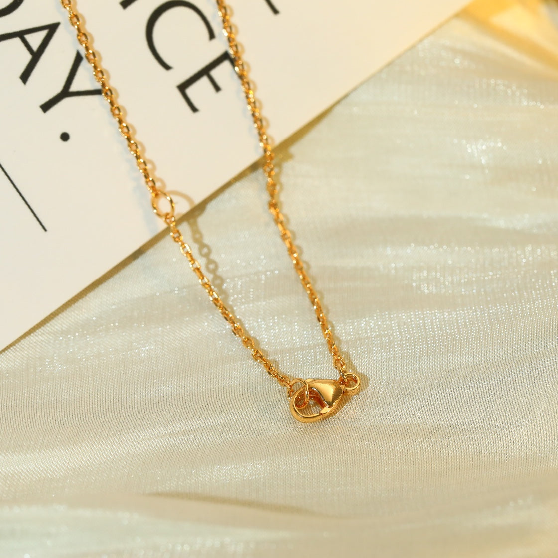 [AuraEcho]VOLT SILVER DIAMOND PEDANT NECKLACE