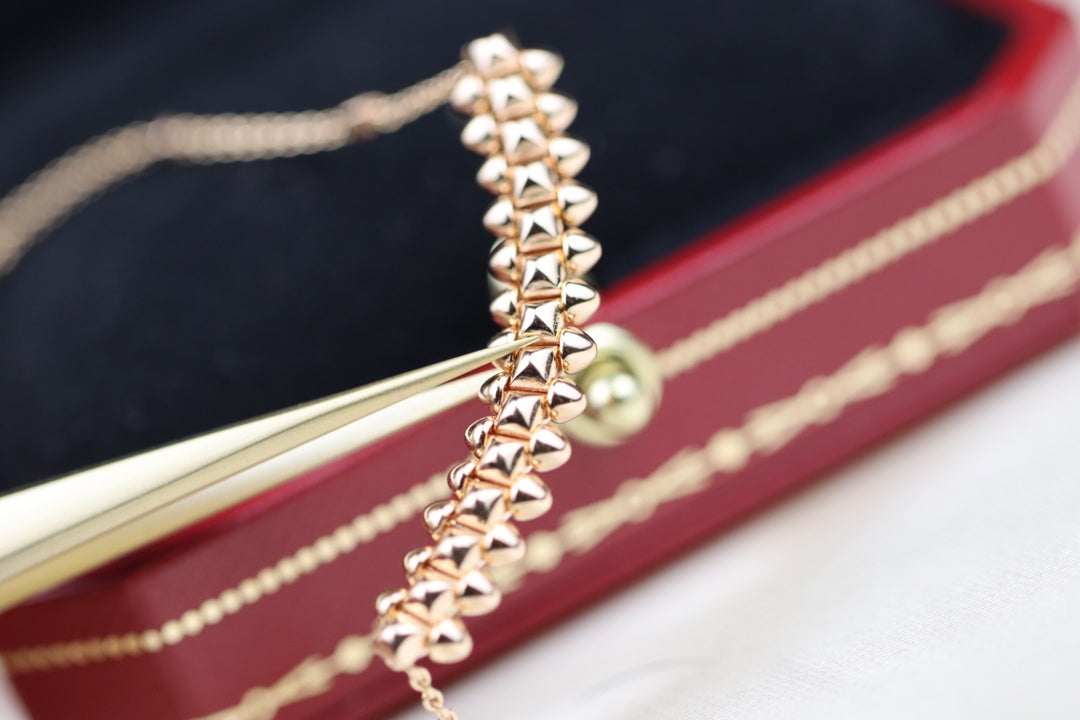 [AuraEcho]CLASH PINK GOLD NECKLACE
