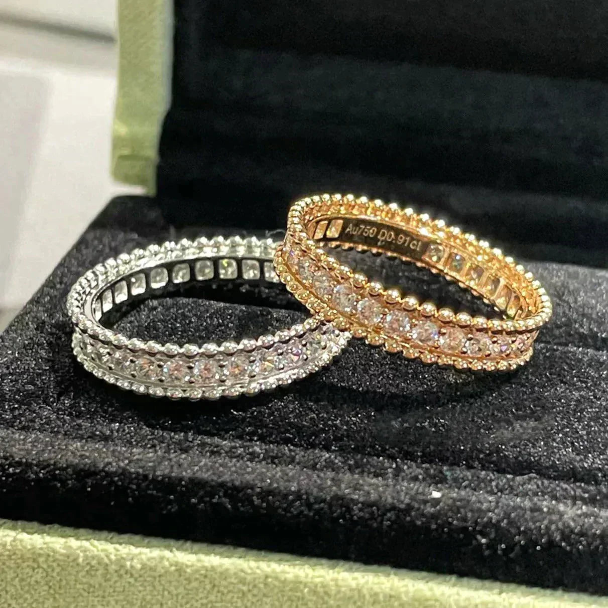 [AuraEcho]PERLEE DIAMOND ROSE GOLD RING