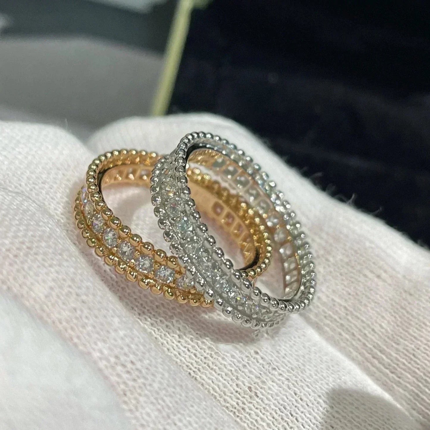 [AuraEcho]PERLEE DIAMOND ROSE GOLD RING
