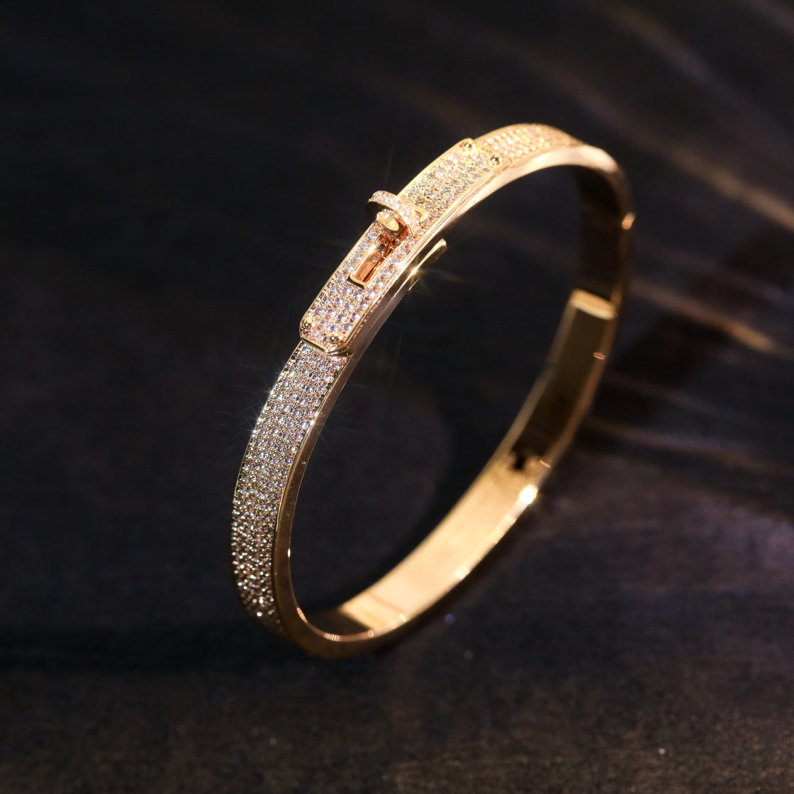 [AuraEcho]KELLY BRACELET DIAMOND PAVED