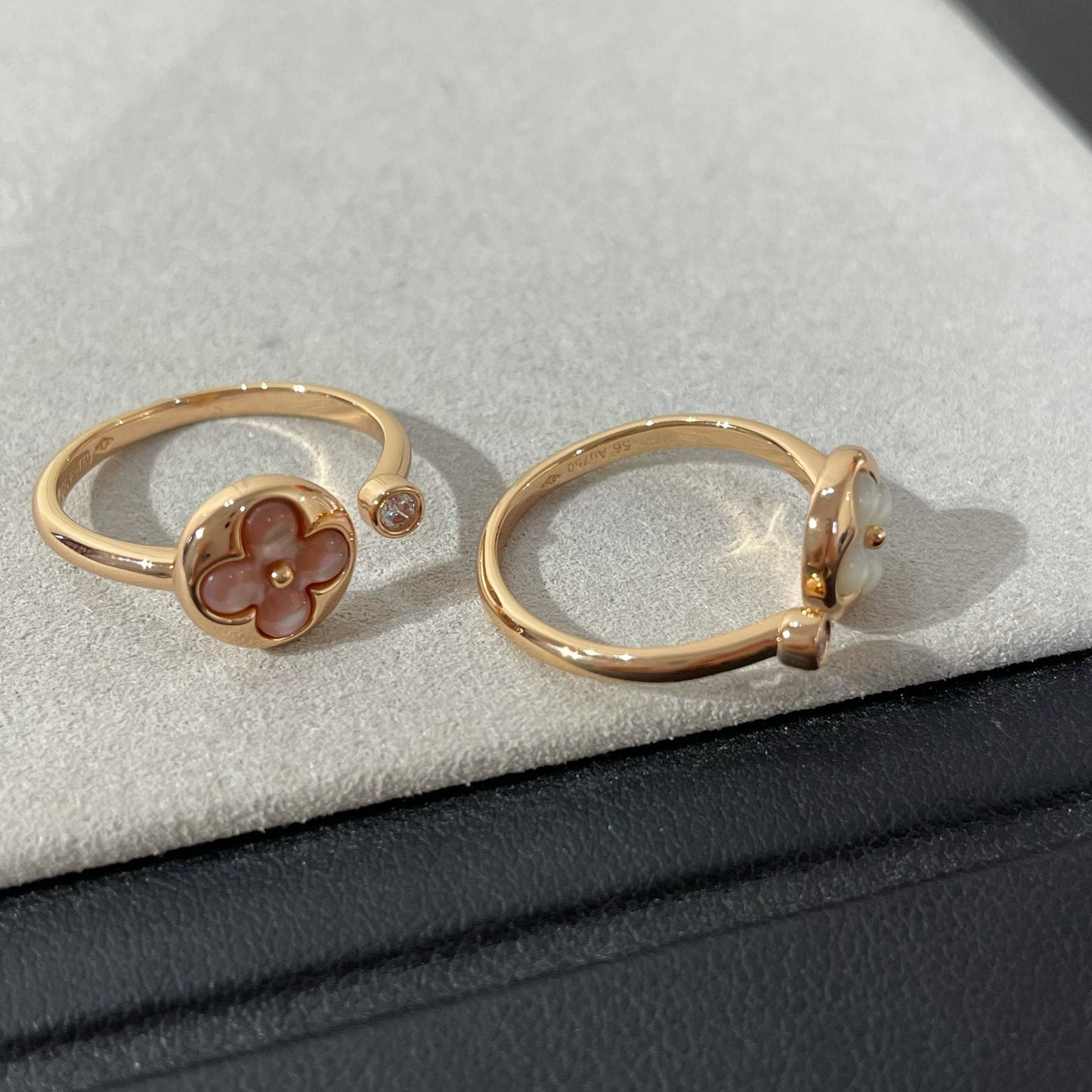 [AuraEcho]SUN 1 DIAMOND PINK MOP RING