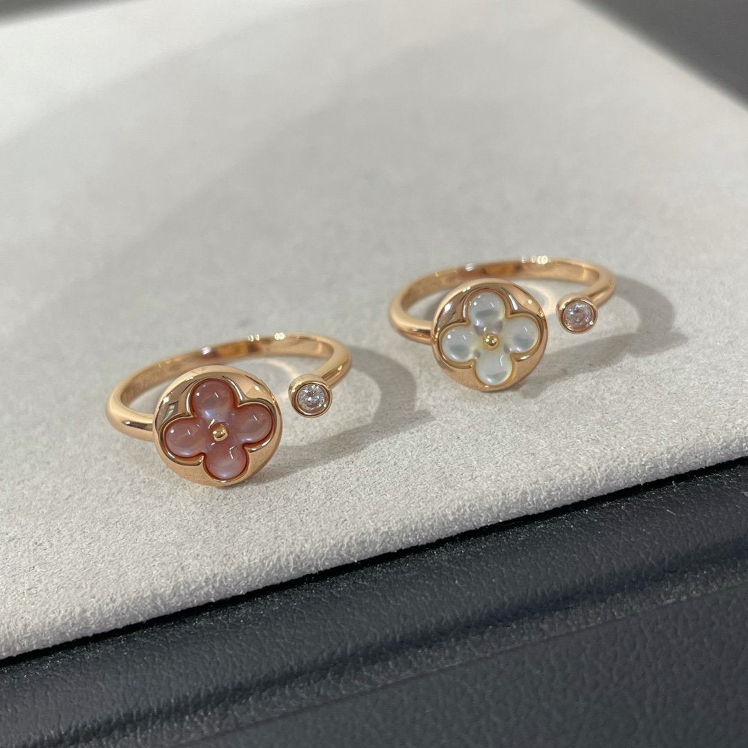 [AuraEcho]SUN 1 DIAMOND PINK MOP RING