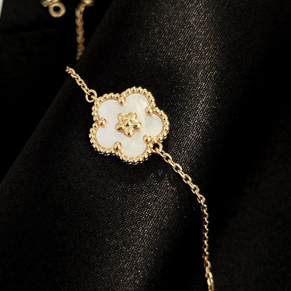 [AuraEcho]LUCKY SPRING ROSE GOLD MOP BRACELET