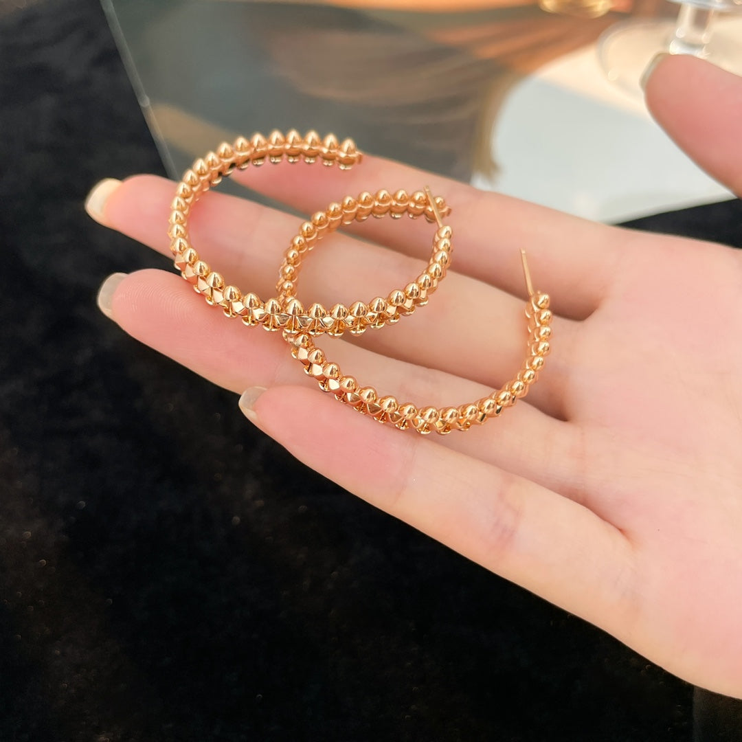 [AuraEcho]CLASH HOOP EARRINGS