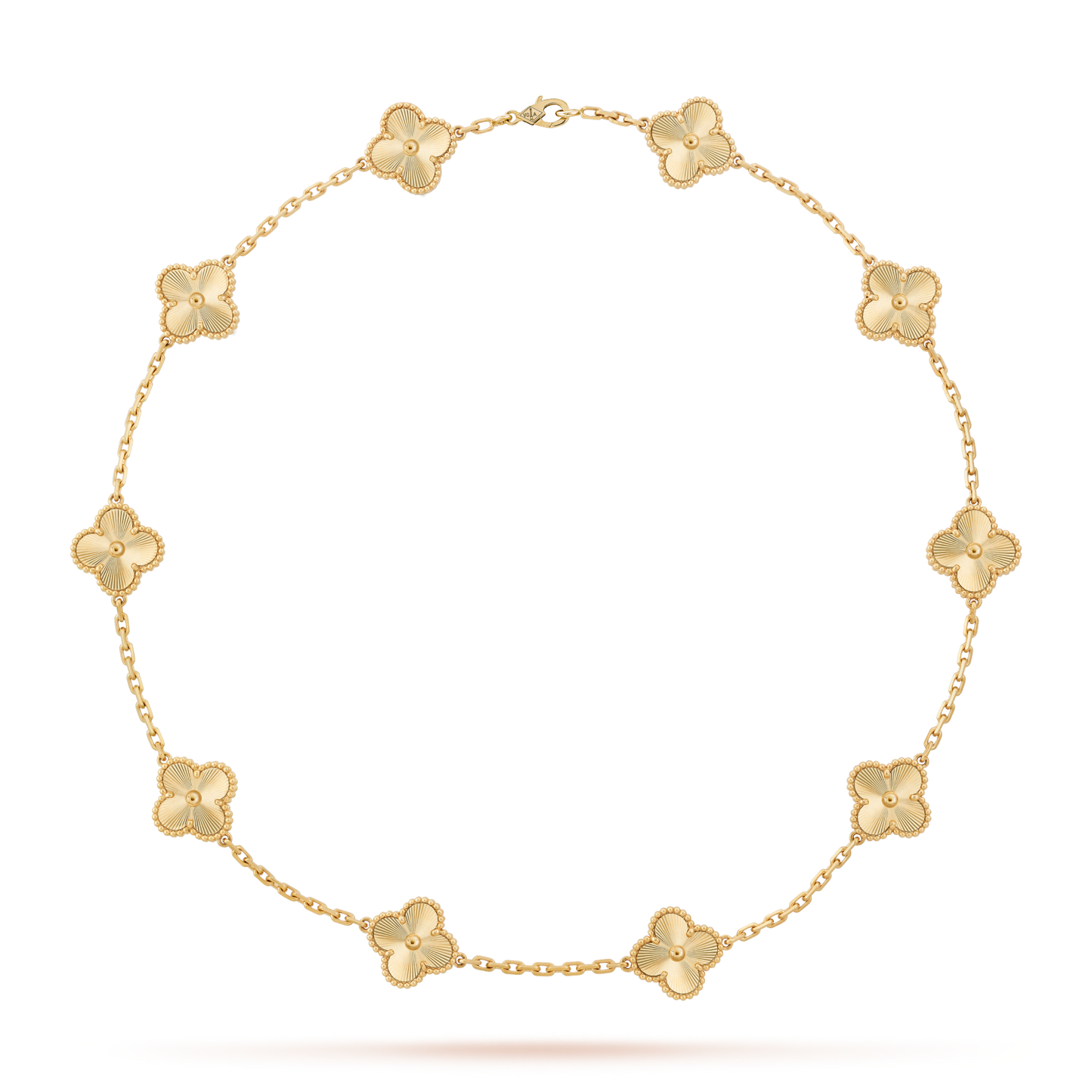 [AuraEcho]CLOVER 10 MOTIFS LASER NECKLACE