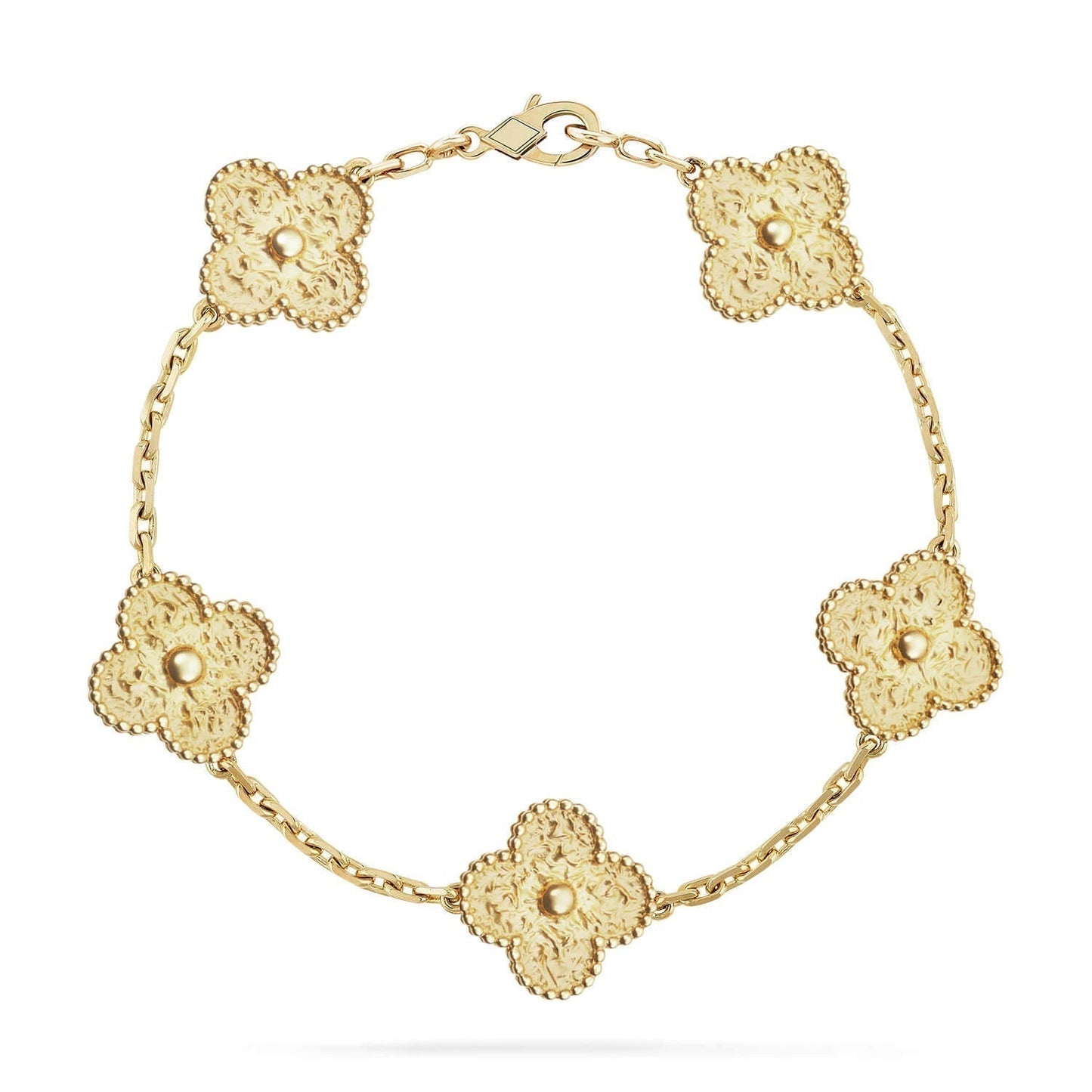 [AuraEcho]CLOVER 5 MOTIFS BRONZING BRACELET