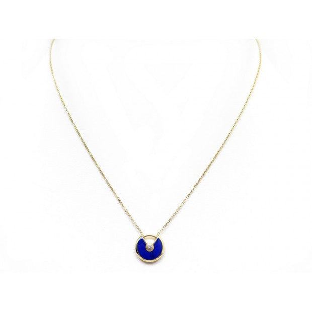 [AuraEcho]AMULETTE ROSE GOLD AGATE NECKLACE