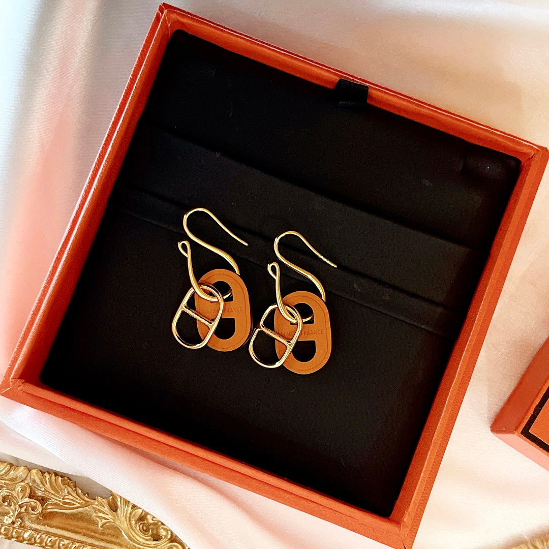 [AuraEcho]HM O'MAILLON GOLD EARRINGS