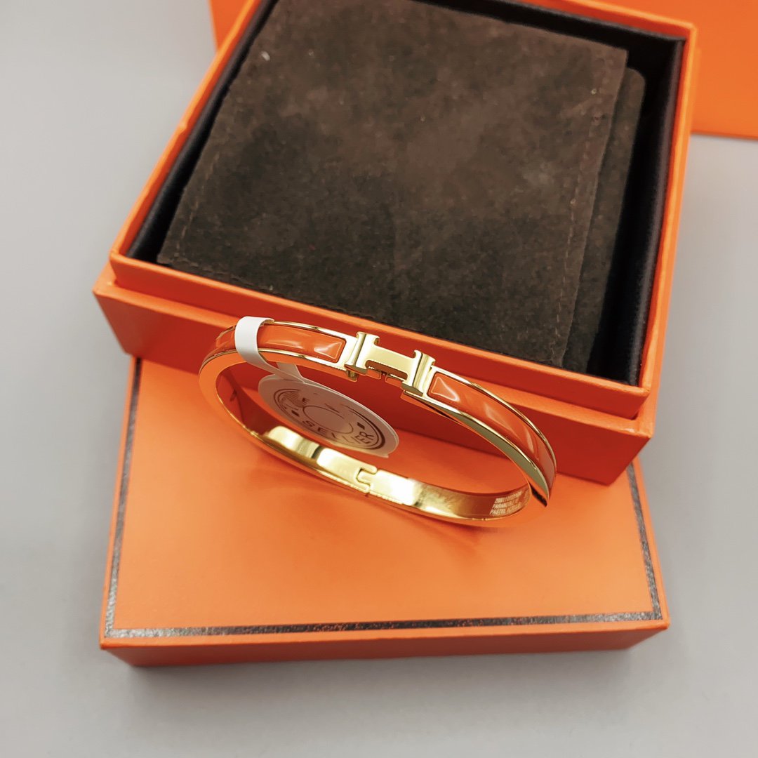[AuraEcho]CLASSIC HM CLIC RED 8MM ENAMEL BRACELET