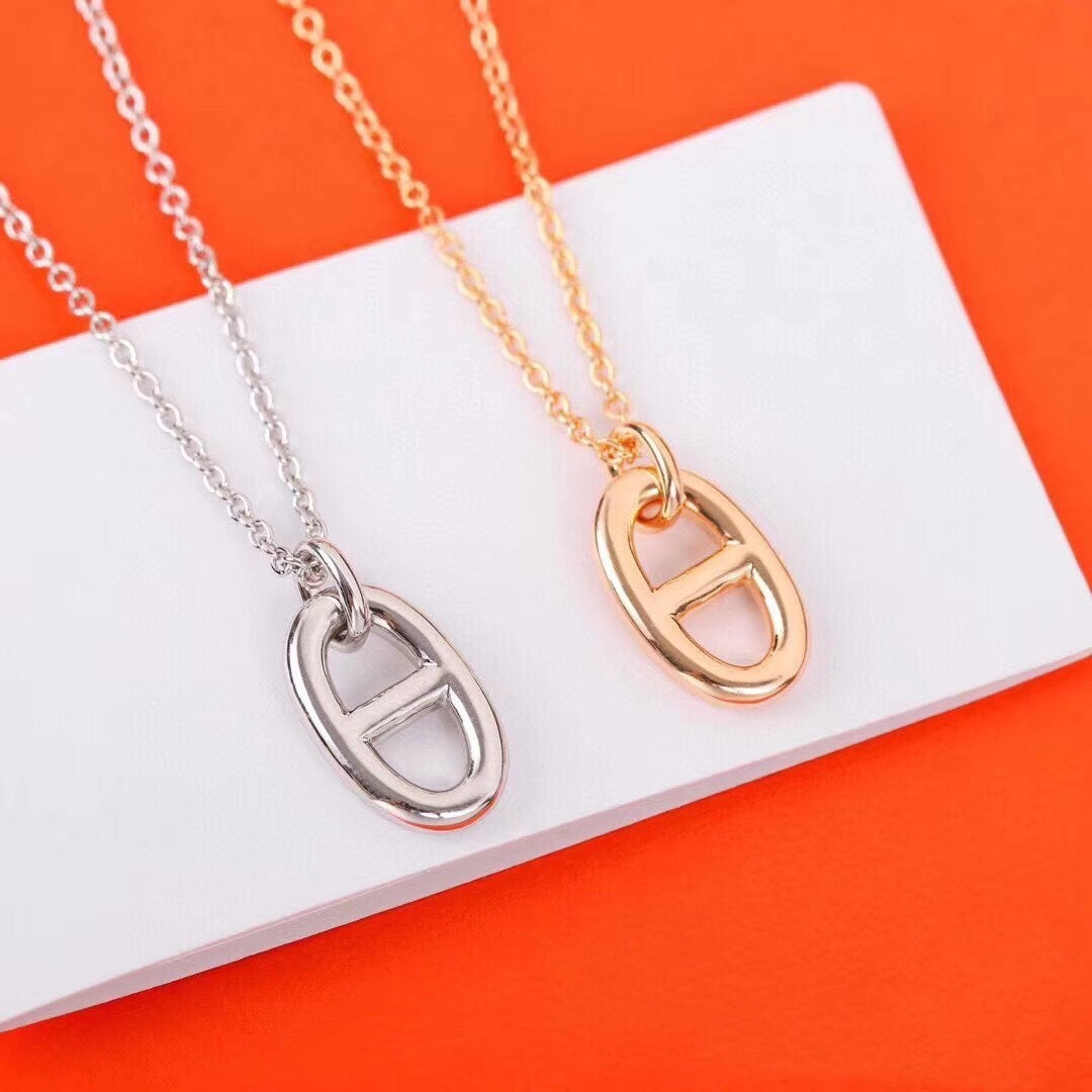 [AuraEcho]HM PIG NOSE NECKLACE