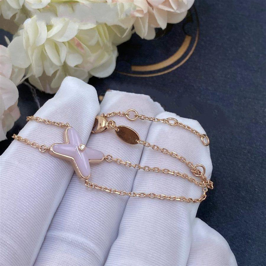 [AuraEcho]JEUX BRACELET PINK MOP PINK GOLD 1 DIAMOND