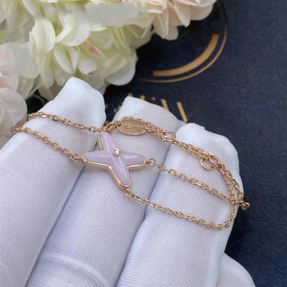 [AuraEcho]JEUX BRACELET PINK MOP PINK GOLD 1 DIAMOND