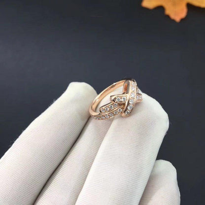 [AuraEcho]JEUX DE RING PINK GOLD DIAMOND
