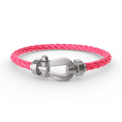 [AuraEcho]FORCE LARGE HORSESHOE NO DIAMOND BRACELET SILVER